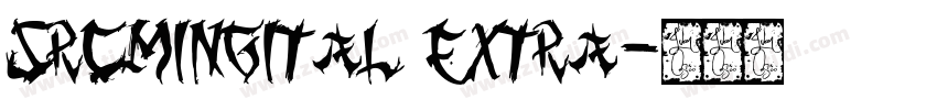 SrcMingItal Extra字体转换